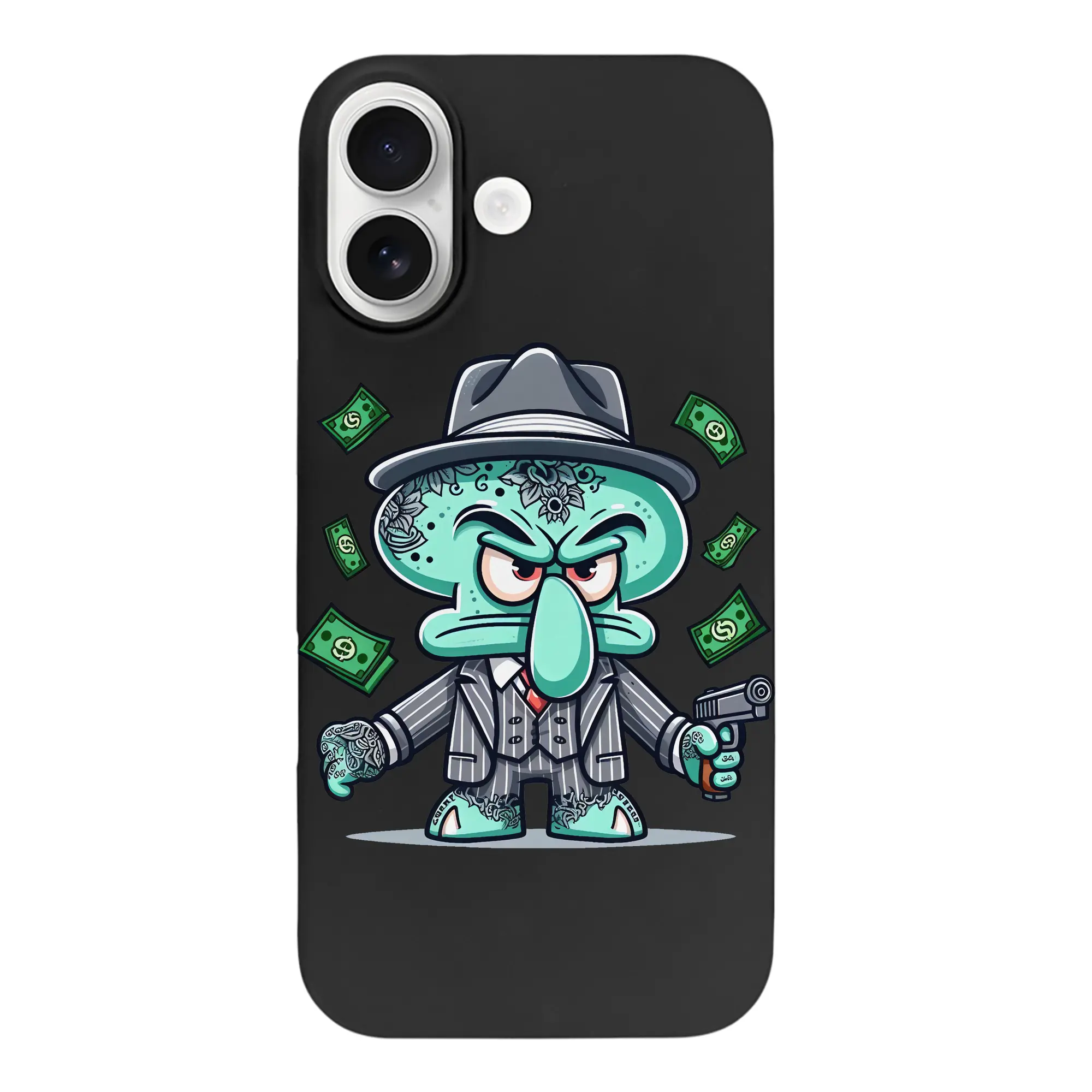 スポンジボブ グッズ イカルド - iPhone 17 シリーズ シリコンケース 薄型 耐衝撃 指紋防止 ソフトタッチカバー 精密フィット 傷防止 保護ケース iPhone 17/17 Air/17 Pro/17 Pro Max 対応